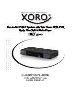 Предварительный просмотр 1 страницы Xoro HRT 5000 Operation Manual