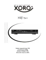 Preview for 1 page of Xoro HRT 8300 User Manual