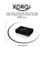 Xoro HRT 8400 User Manual preview