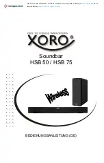 Preview for 1 page of Xoro HSB 50 User Manual