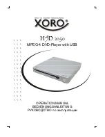 Xoro HSD 2050 Operation Manual preview