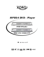 Xoro HSD 310 Owner'S Manual preview