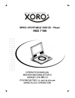 Preview for 1 page of Xoro HSD 7105 Operation Manual