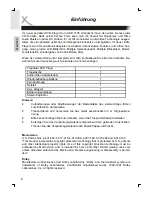 Preview for 6 page of Xoro HSD 7105 Operation Manual