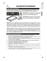 Предварительный просмотр 5 страницы Xoro HSD 8430 User Manual