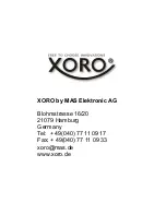 Preview for 171 page of Xoro HTC 1525D Operation Manual