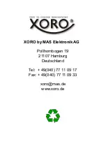 Preview for 174 page of Xoro HTC 2228D Operation Manual