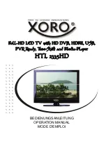 Xoro HTL 2335HD Operation Manual preview