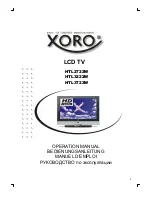 Xoro HTL2722W Operation Manual preview