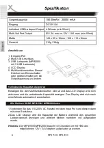 Предварительный просмотр 4 страницы Xoro MPB 1500 Operation Manual