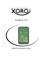 Xoro TelePAD 730 Operation Manual preview