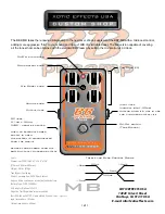 XOTIC EFFECTS BBP-MB User Manual preview