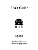 Preview for 1 page of XOX KS108 User Manual