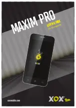 XOX Maxim PRO User Manual preview