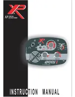 XP Metal Detectors Adventis 2 Instruction Manual preview