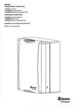 Xpelair Premier CF40TDDC Installation And Maintenance Instructions Manual preview