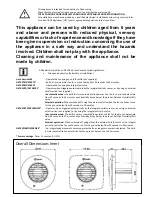 Preview for 2 page of Xpelair DX100R Installation And Maintenance Instructions Manual