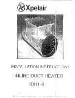 Предварительный просмотр 1 страницы Xpelair IDH1-8 Installation Instructions