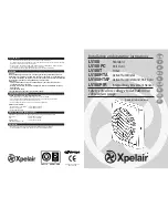 Preview for 1 page of Xpelair LV100 and Installation And Operating Instructions Manual