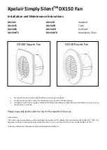 Preview for 3 page of Xpelair Simply Silent DX150 Manual