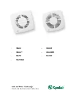 Preview for 1 page of Xpelair SL100 Installation And Maintenance Instructions