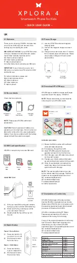 Preview for 1 page of XPLORA 4 Quick User Manual