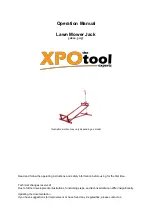 Preview for 1 page of XPOtool 50800 Operation Manual