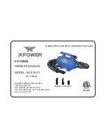 Preview for 1 page of XPower B-25 Owner'S Manual