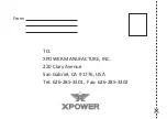 Preview for 16 page of XPower B-55 Owner'S Manual