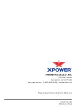 Предварительный просмотр 12 страницы XPower FD-650DC Owner'S Manual