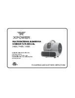 Preview for 1 page of XPower P-400 Owner'S Manual