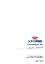 Preview for 7 page of XPower P-80 Series Owner'S Manual