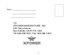 Предварительный просмотр 16 страницы XPower X-3400A Owner'S Manual