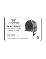 Предварительный просмотр 1 страницы XPower X-34AR Owner'S Manual