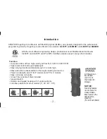 Предварительный просмотр 3 страницы XPower X-800TF Owner'S Manual