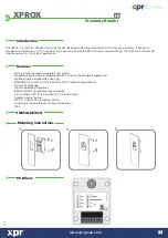 XPR Access XPROX Manual preview