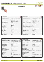 Preview for 1 page of xpr DINMTPX-EH User Manual