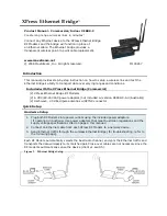 Xpress Ethernet Bridge XEB09-C Product Manual preview