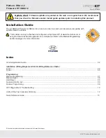 Предварительный просмотр 1 страницы Xpresskit DBALL2-HYUNDAI4 Installation And Quick Reference Manual