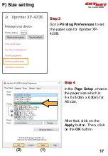 Предварительный просмотр 17 страницы Xprinter XP-420B User Manual