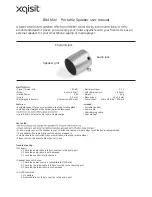 Xqisit B04 Mini User Manual предпросмотр