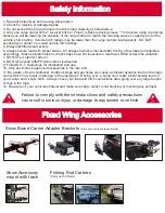 Preview for 3 page of XRACK Fixed Wing Base Owner'S Manual And Safety Instructions