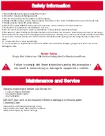 Preview for 4 page of XRACK XR-RH-S-P Owner'S Manual And Safety Instructions