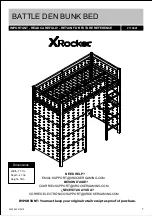 Preview for 1 page of XROCKER BATTLE DEN BUNK 2110801 Assembly Instructions Manual