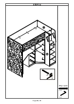 Preview for 23 page of XROCKER HIDEOUT CAMO GAMING BUNK BED WITH DESK 2021058 Assembly Instructions Manual