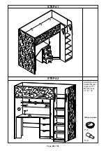 Preview for 28 page of XROCKER HIDEOUT CAMO GAMING BUNK BED WITH DESK 2021058 Assembly Instructions Manual