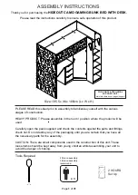 Preview for 1 page of XROCKER HIDEOUT CAMO GAMING BUNK BED WITH DESK... Assembly Instructions Manual