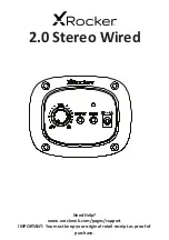 Preview for 1 page of XROCKER Horizon 2.0 Stereo Wired Gaming Floor Rocker Manual