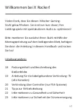 Preview for 17 page of XROCKER Horizon 2.0 Stereo Wired Gaming Floor Rocker Manual