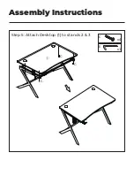 Preview for 8 page of XROCKER Ocelot Gaming Desk Assembly Instructions Manual